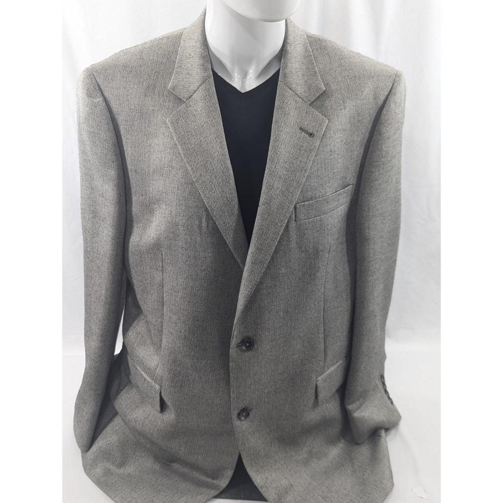 Jos. A. Bank Signature Blazer Sport Coat‎ Suit Jacket Silk LambsWool 44L 48" EUC - Picture 3 of 14